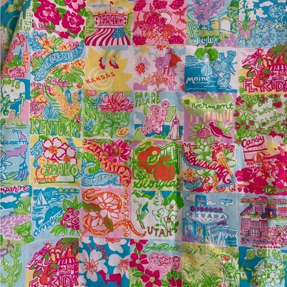 Lilly Pulitzer girls printed design dress size 10 - Picture 4 of 5